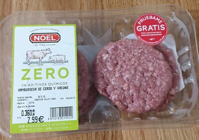 Hamburguesa de cerdo y vacuno zero