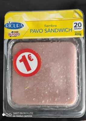 Fiambre Pavo Sándwich