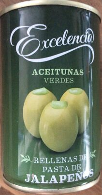 Aceitunas verdes rellenas de jalapeños
