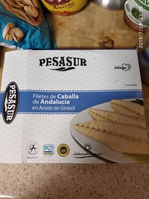 Filetes de caballa de Andalucía en aceite de girasol