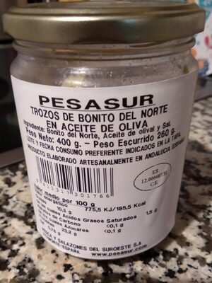 Trozos bonito del norte en aceite de oliva