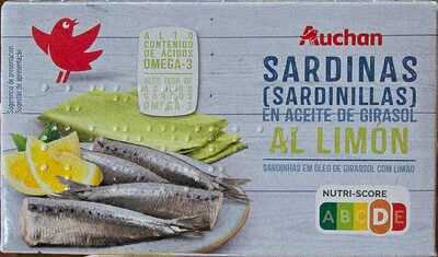 Sardinas (sardinillas) en aceite de girasol al limón