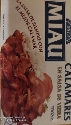 Calamares en salsa de vieira