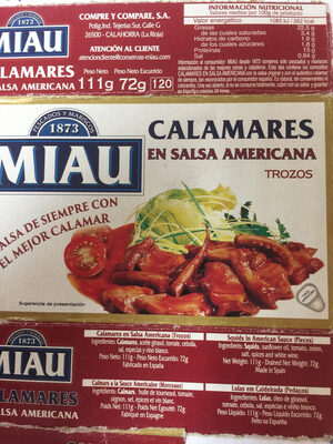 Calamares en salsa americana