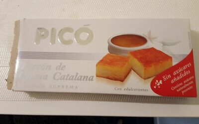 Turrón de crema catalana sin azúcares añadidos