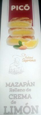 Mazapán relleno de crema de limón