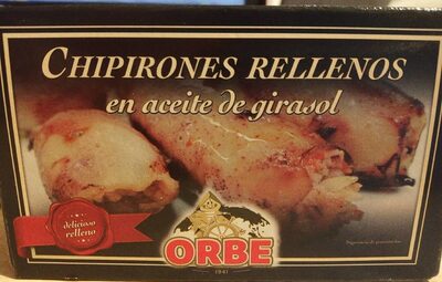Chipirones rellenos en aceite de girasol