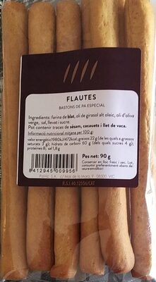 Bastons de pà especial