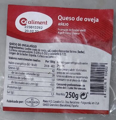 Queso de oveja añejo