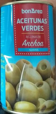 Aceitunas verdes rellenas de anchoa