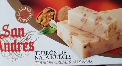 Turron de nata nueces