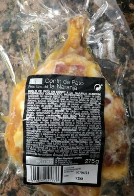 Confit de pato a la naranja