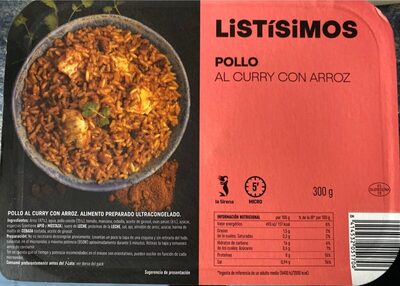 Pollo al curry con arroz