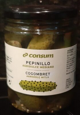 Pepinillos medianos agridulces