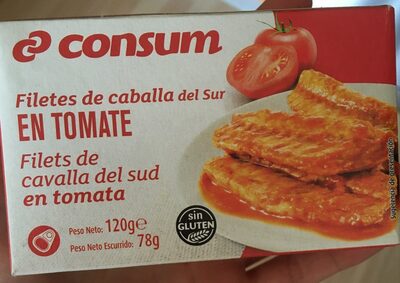 Caballa del sur en filetes, en tomate