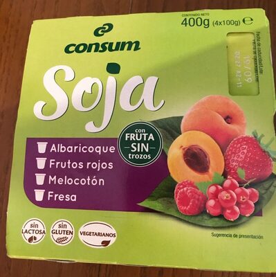 Yogur soja fruta