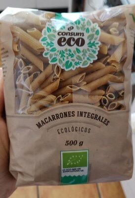 Macarrones integrales ecológicos