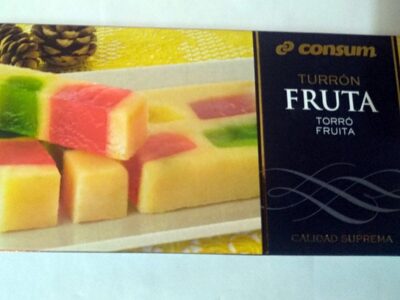 Turrón fruta