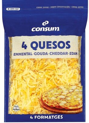 Queso Rallado 4 Quesos - Consum