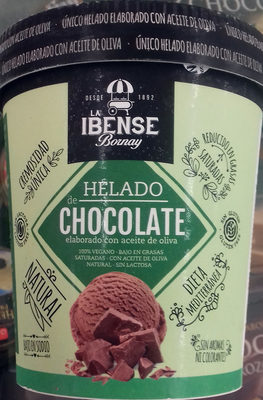 Helado de chocolate con aceite de oliva