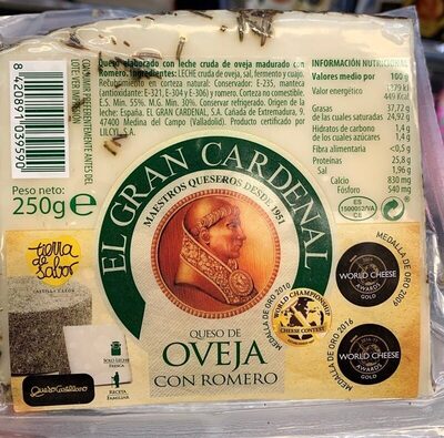Queso de oveja con romero