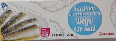 Sardinas en aceite de oliva bajo en sal