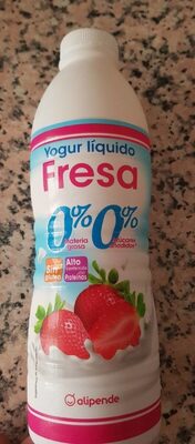 Yogur líquido fresa 0%