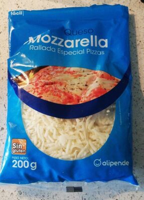 Queso mozzarella rallada