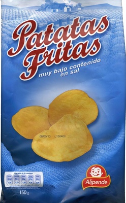 Patatas fritas bajo contenido en sal