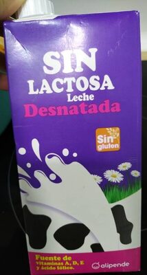 Leche desnatada sin lactosa