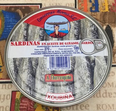Sardinas en aceite de giradol
