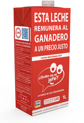 Leche desnatada UHT