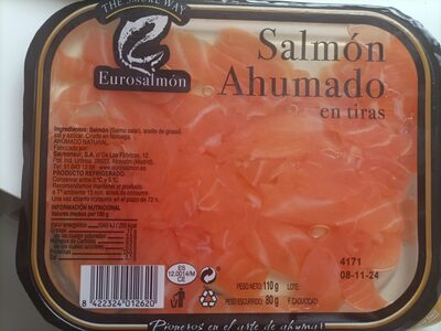 Salmón ahumado en tiras