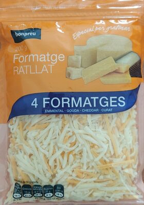 Formatge rallat 4 formatges