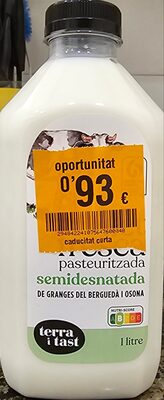 Leche fresca pasteurizada semidesnatada