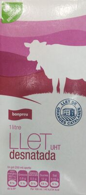 Llet desnatada UHT