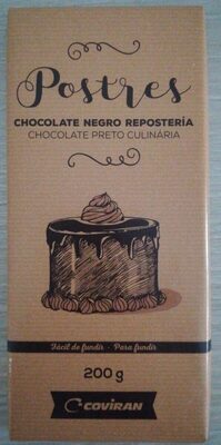 Postres chocolate negro repostería