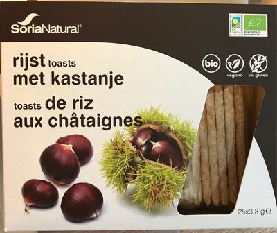 Toasts de riz aux chataignes