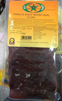 Viande de boeuf séchée Halal CECINA