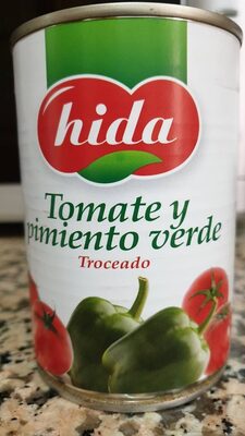 Tomate y pimiento verde 400 gr.