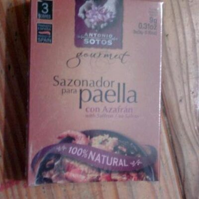 Sazonador de paella con azafrán