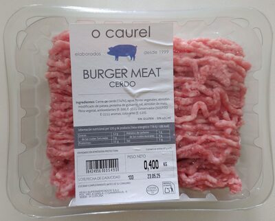 Burger meat cerdo