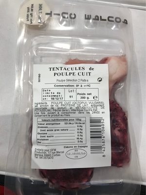 Tentacules de Poulpe Cuit
