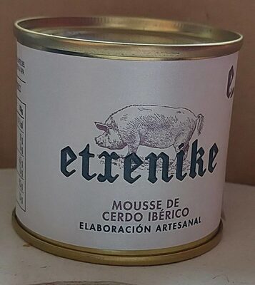 Mousse de cerdo ibérico. Elaboración artesanal
