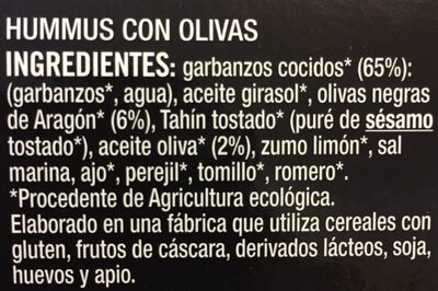 Hummus De Olivas