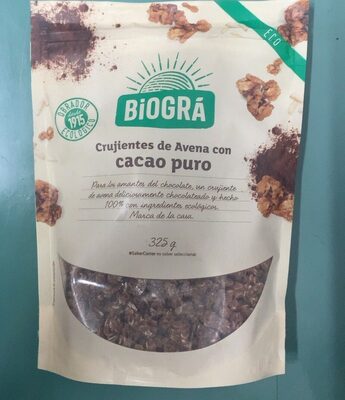 Crujientes de avena con cacao puro