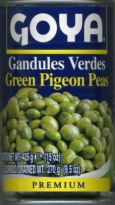 Gandules verdes en conserva