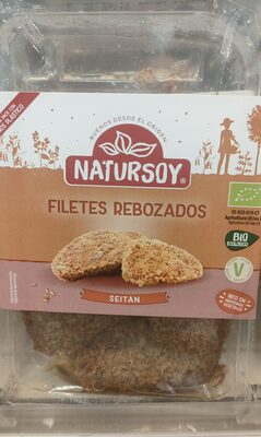 Seitán rebozado en filetes
