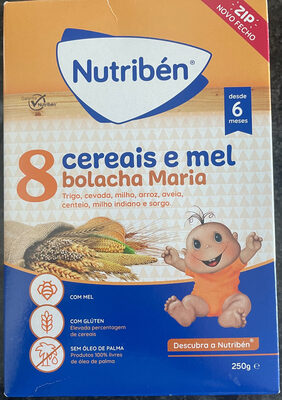 8 Cereais e Mel bolacha Maria