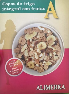 Copos de trugo integral con frutas